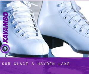 Sur glace à Hayden Lake